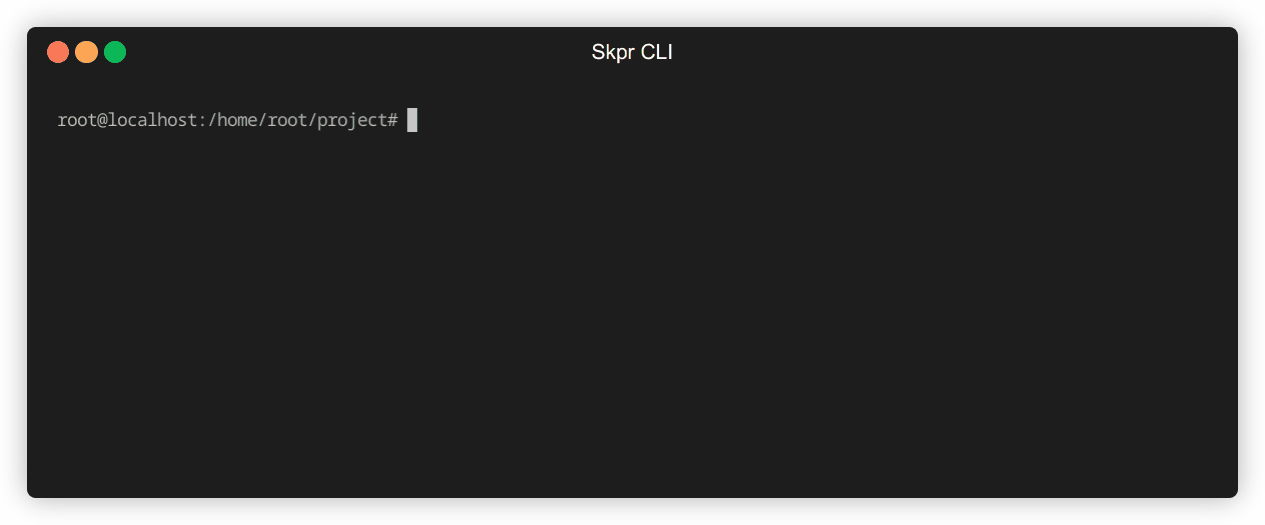 Animated image showing Skpr CLI managing releases